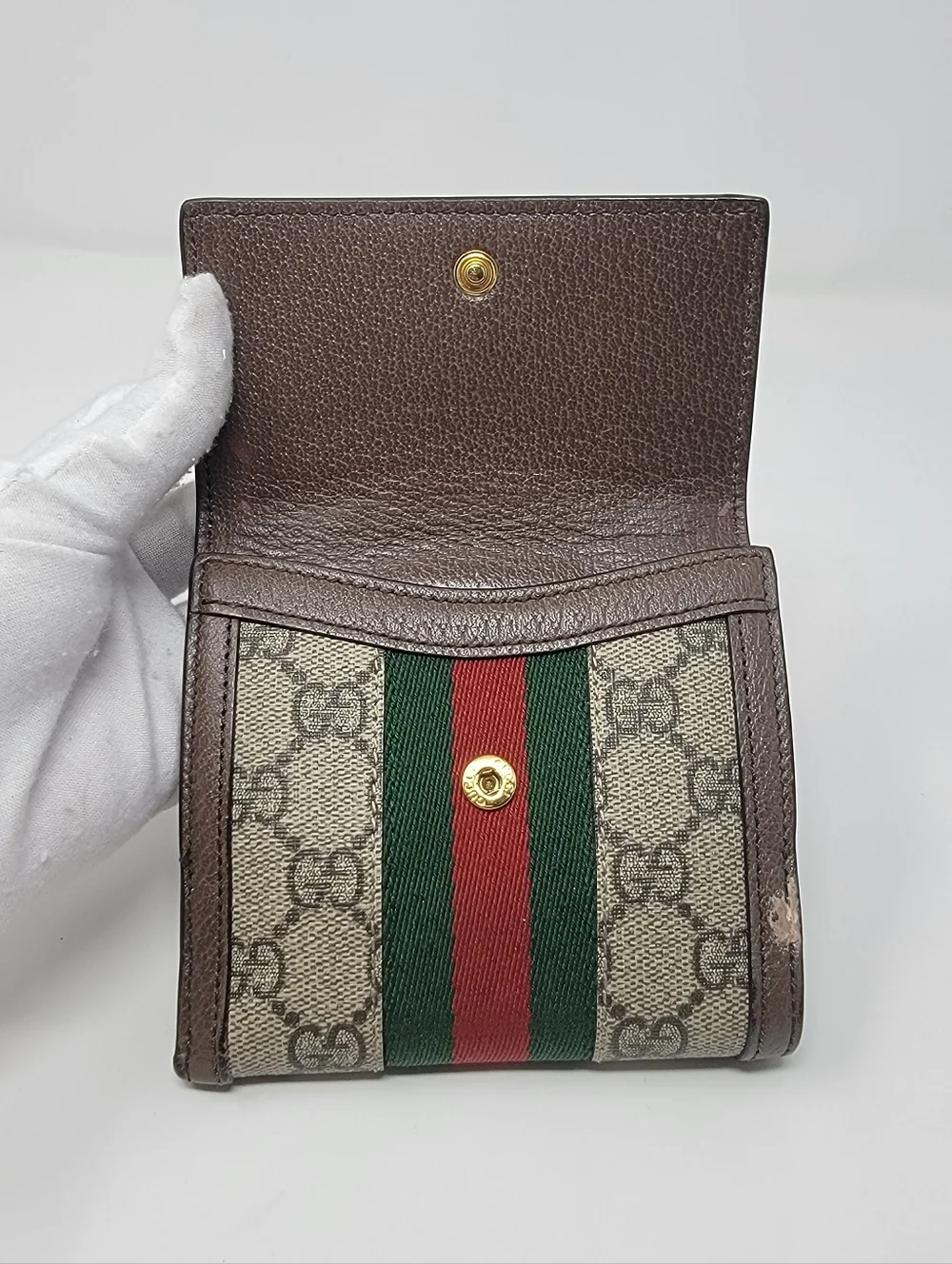 GUCCI Ophidia GG French Flap Wallet - Picture 4 of 10